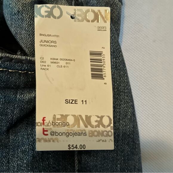 Bongo Women’s Embellishment Distressed Straight Leg Jeans Sz 11 - Picture 13 of 13